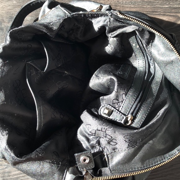 Black Hobo Bag with tasteful accents and bling. - Picture 6 of 9